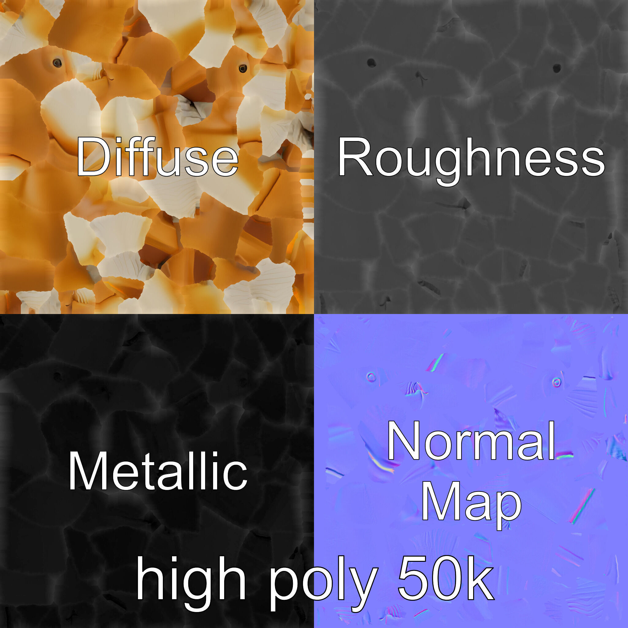 Sperm Whale Detailed Head Model Pack Low-poly 3D model_3