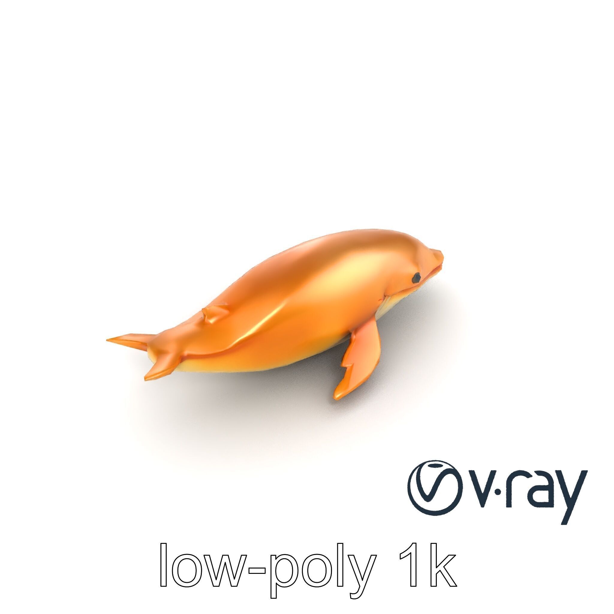 Sperm Whale Detailed Head Model Pack Low-poly 3D model_14