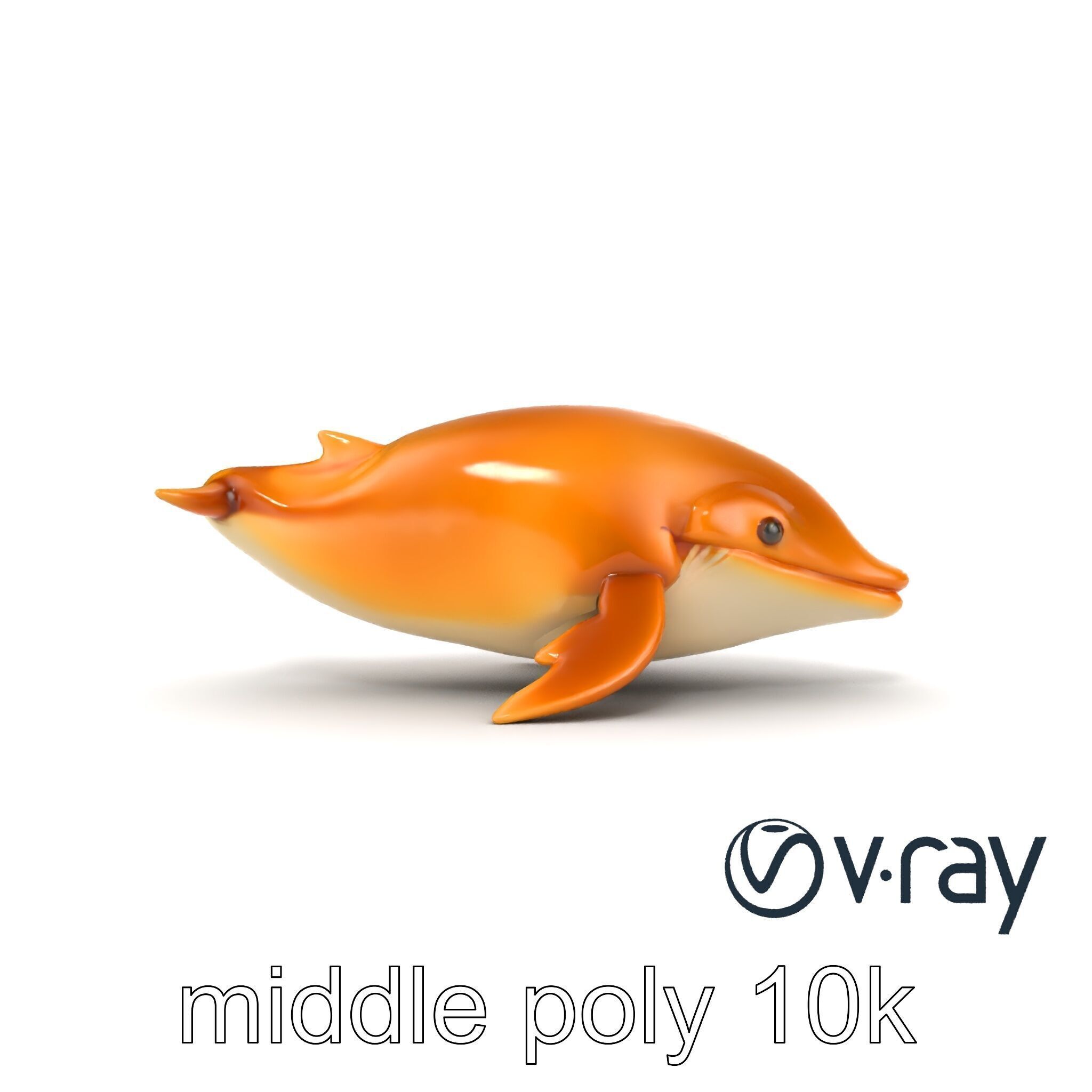 Sperm Whale Detailed Head Model Pack Low-poly 3D model_32