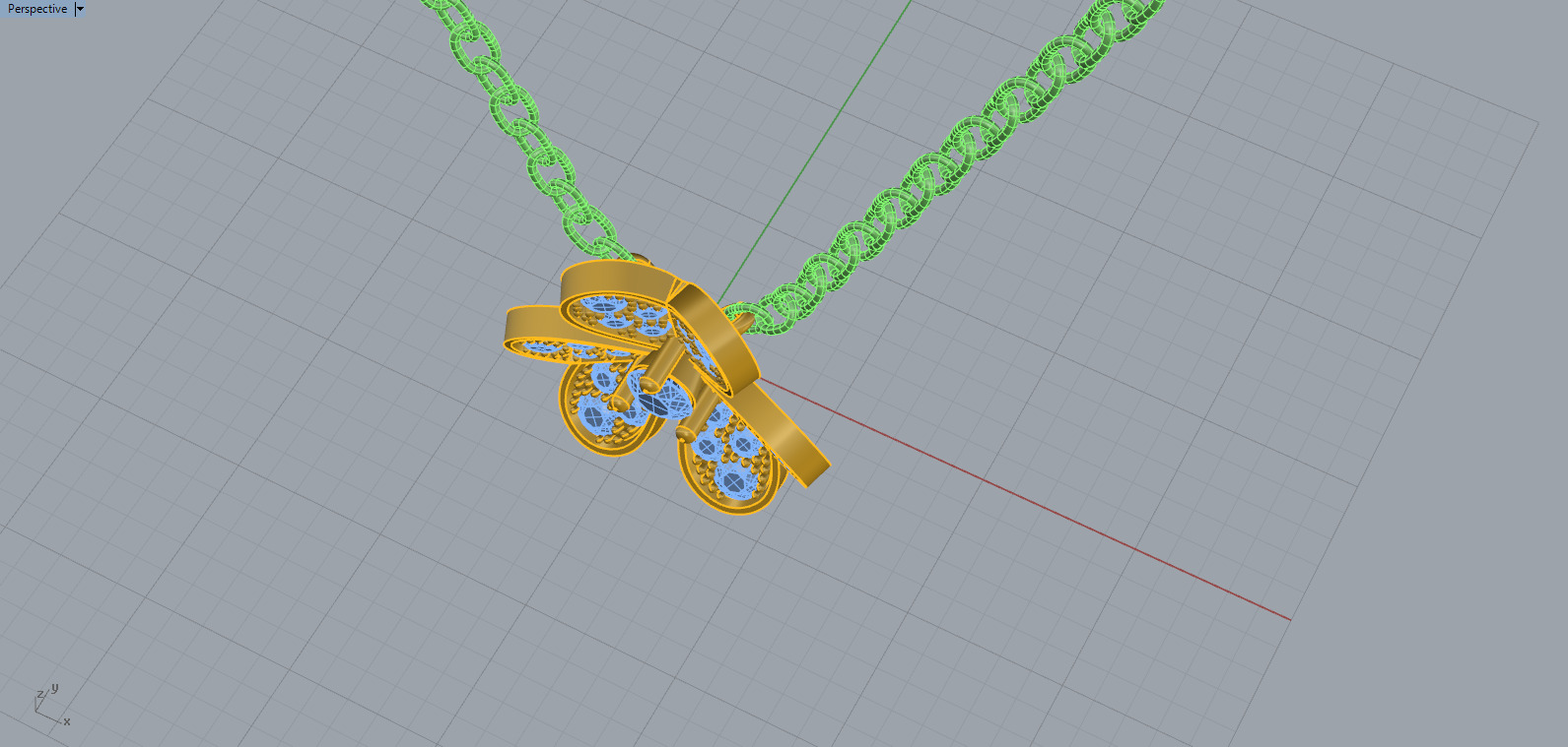 Clover Pendant 67350 3D print model_6