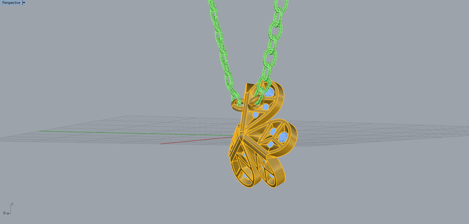 Clover Pendant 67350 3D print model_8