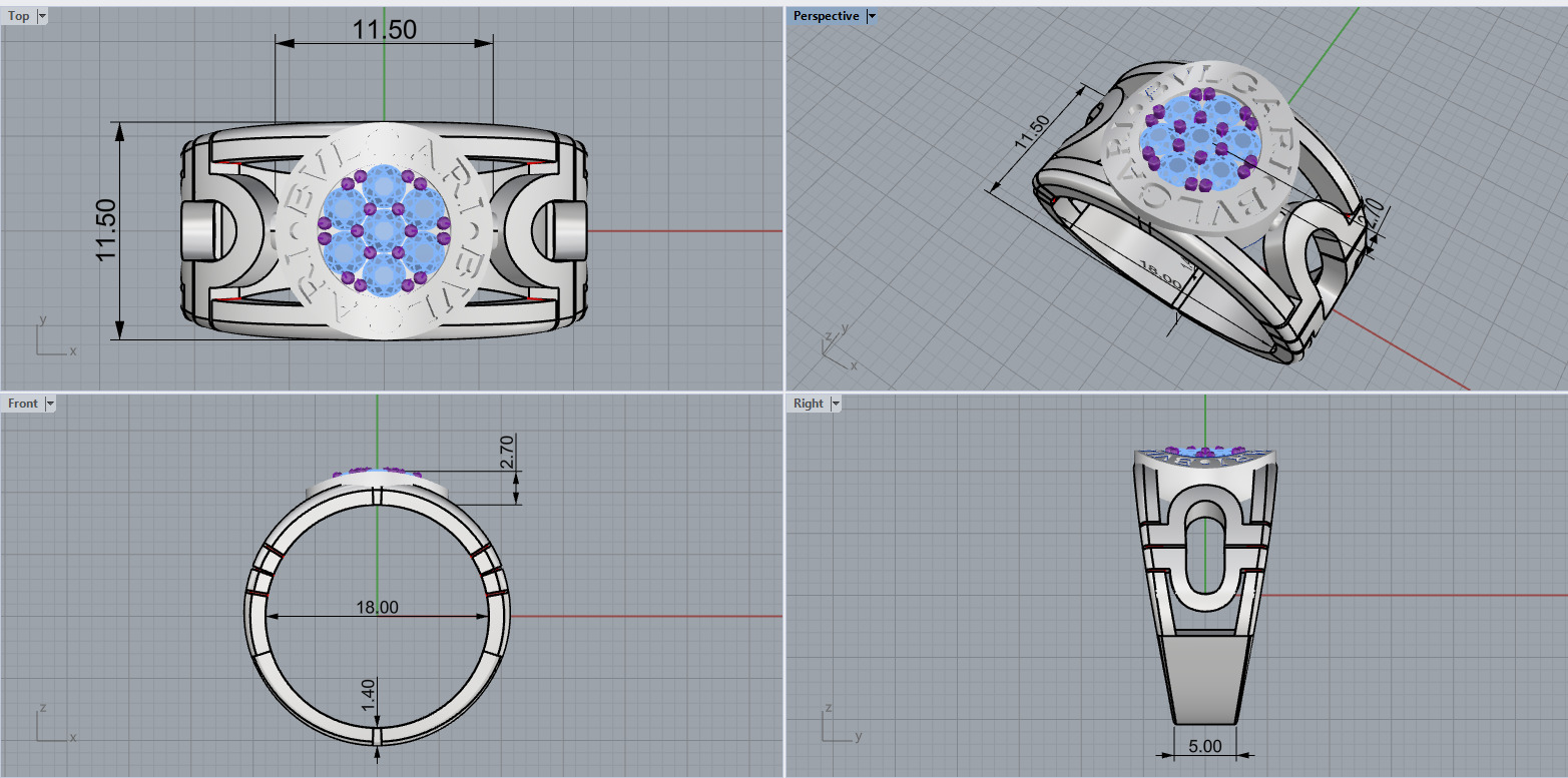 Ring 67054 3D print model_3