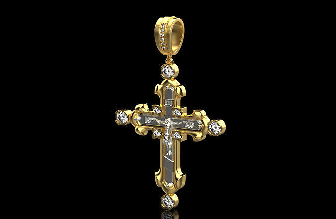 Jesus Cross Pendant 6428 3D print model