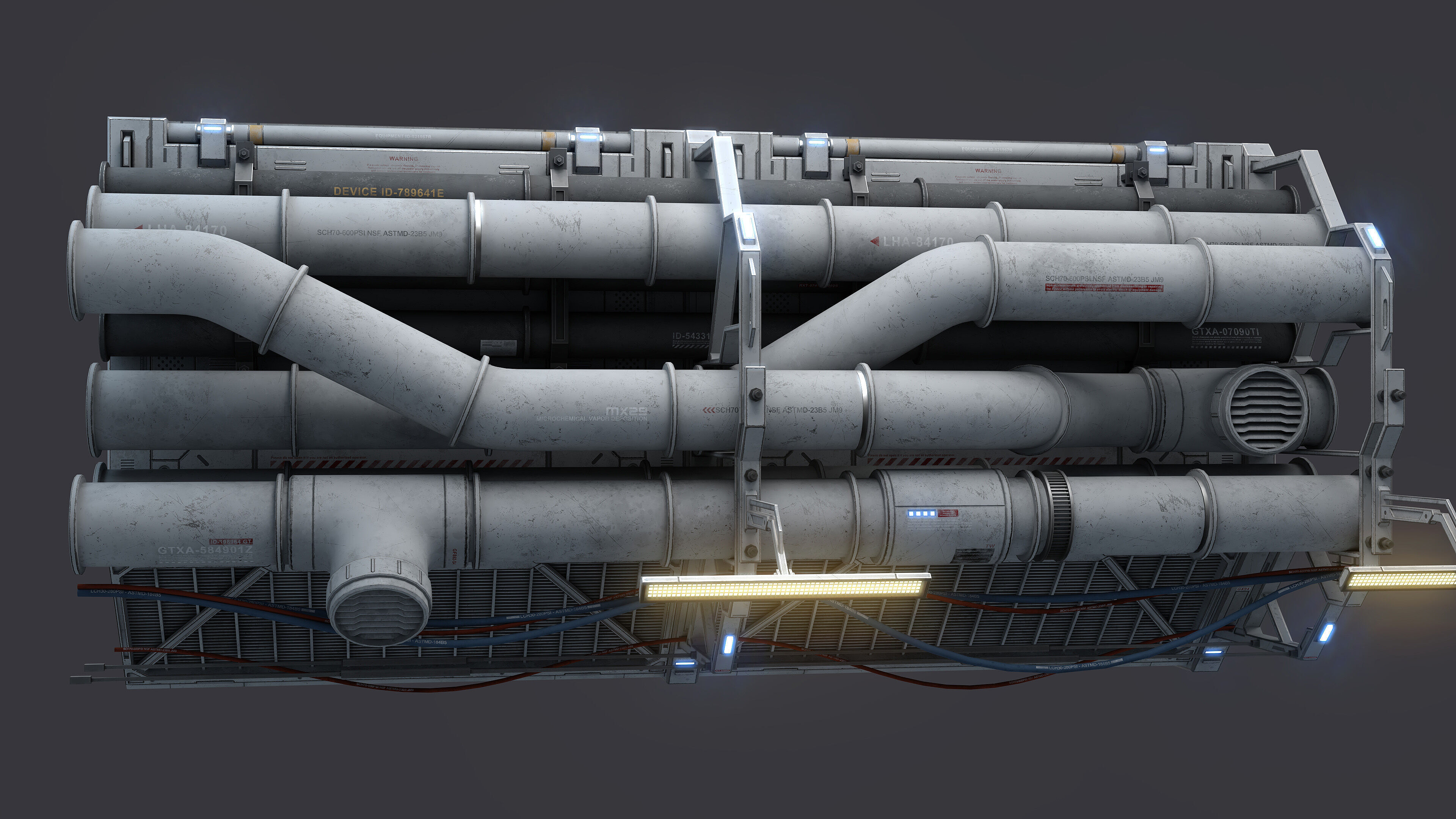 Sci-Fi Kit Free 09 vent pipe Free low-poly 3D model_1