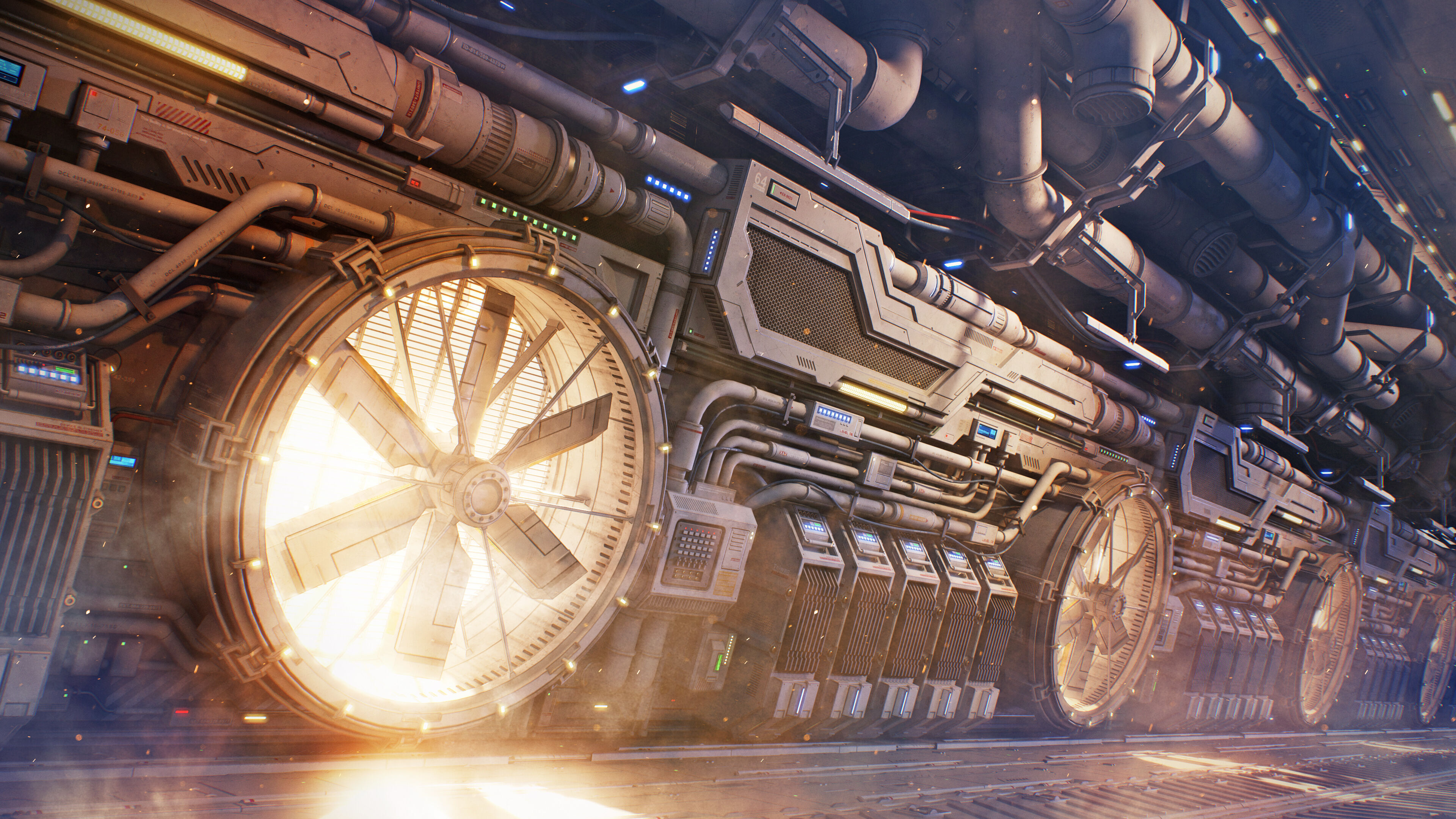 Sci-Fi Kit Free 09 vent pipe Free low-poly 3D model_15