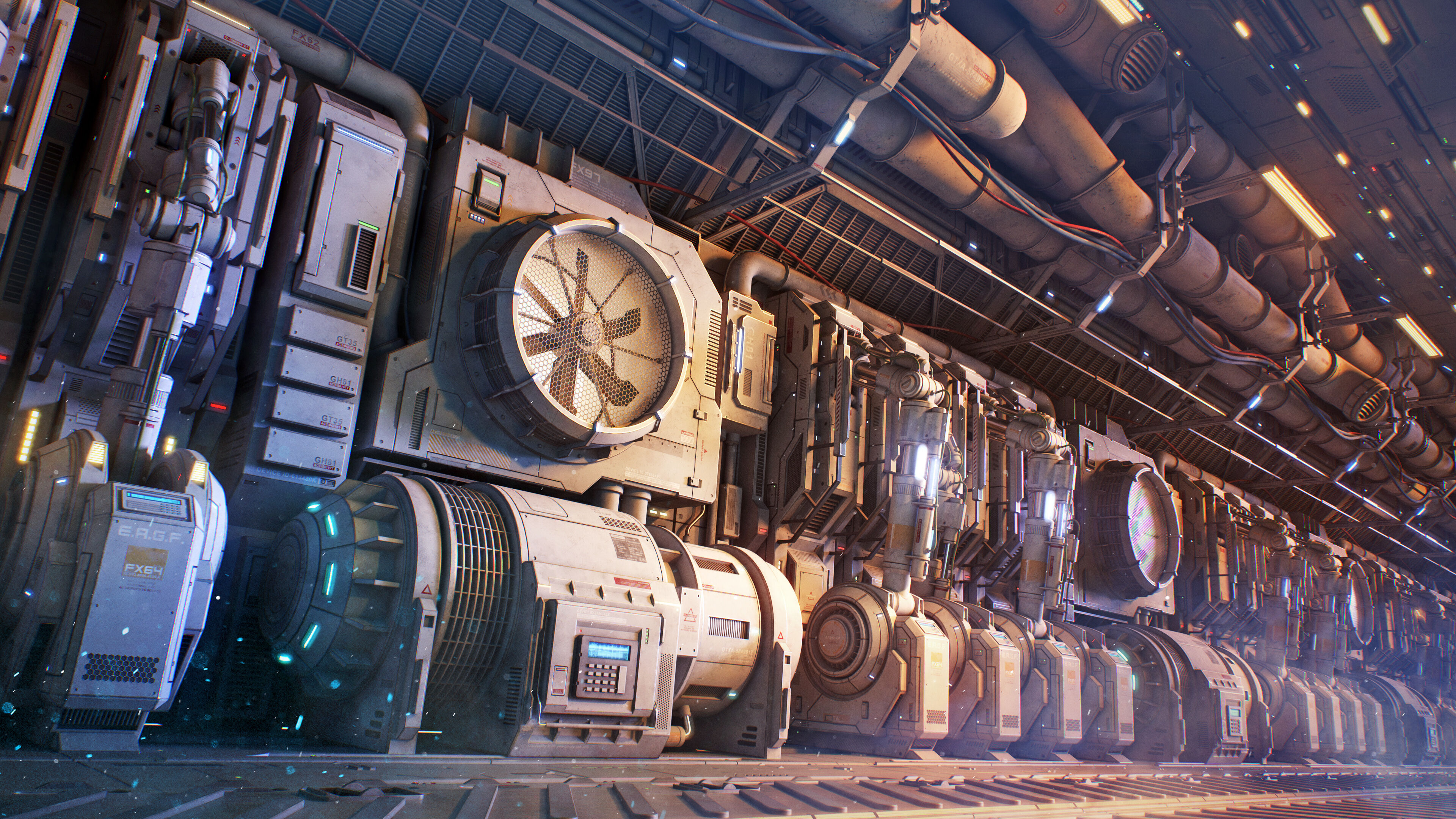 Sci-Fi Kit Free 09 vent pipe Free low-poly 3D model_11