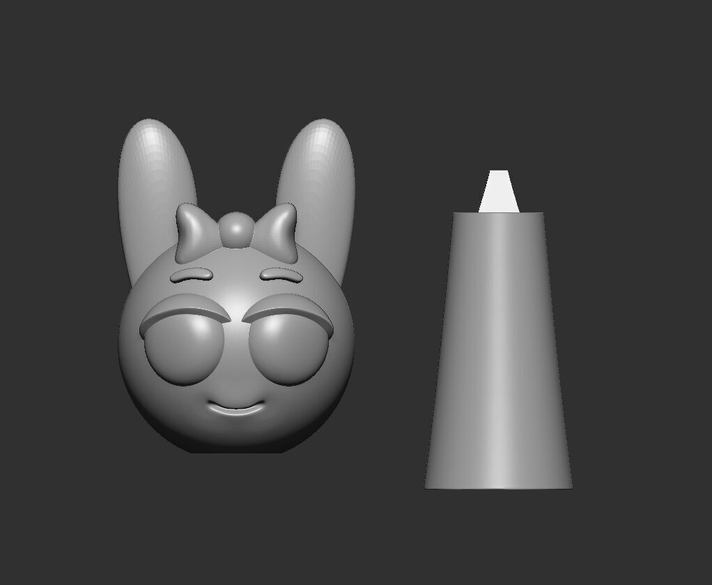 Pinki Sprunki STL 3mf Obj 3D Model Split file 3D print model_1