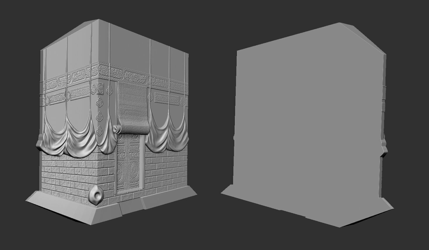 The Kaaba Bas Relief 3D print model_3