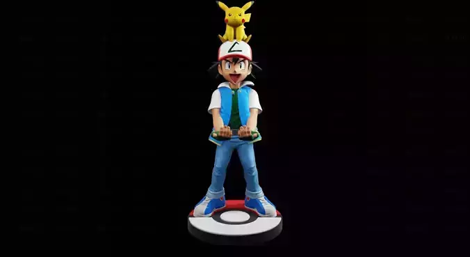 Ash Pokemon joystick holder 