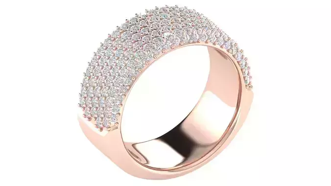 Women Ring  Render 3dm STL OBJ FBX TXT Details 3D print model