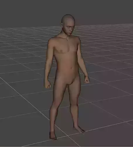 Male Base Mesh  High Quality 3D Character Model 2