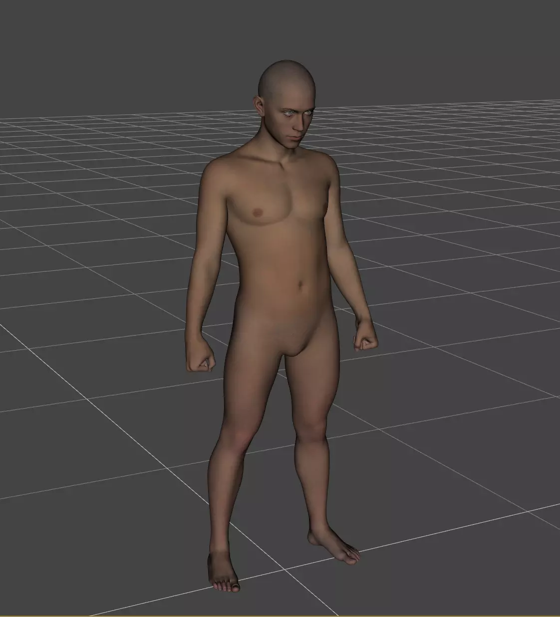 Male Base Mesh High Quality 3D Character Model 2 Free low-poly 3D model