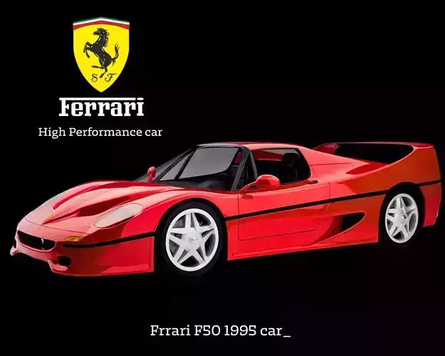 Frrari F50 1995 car 3D model