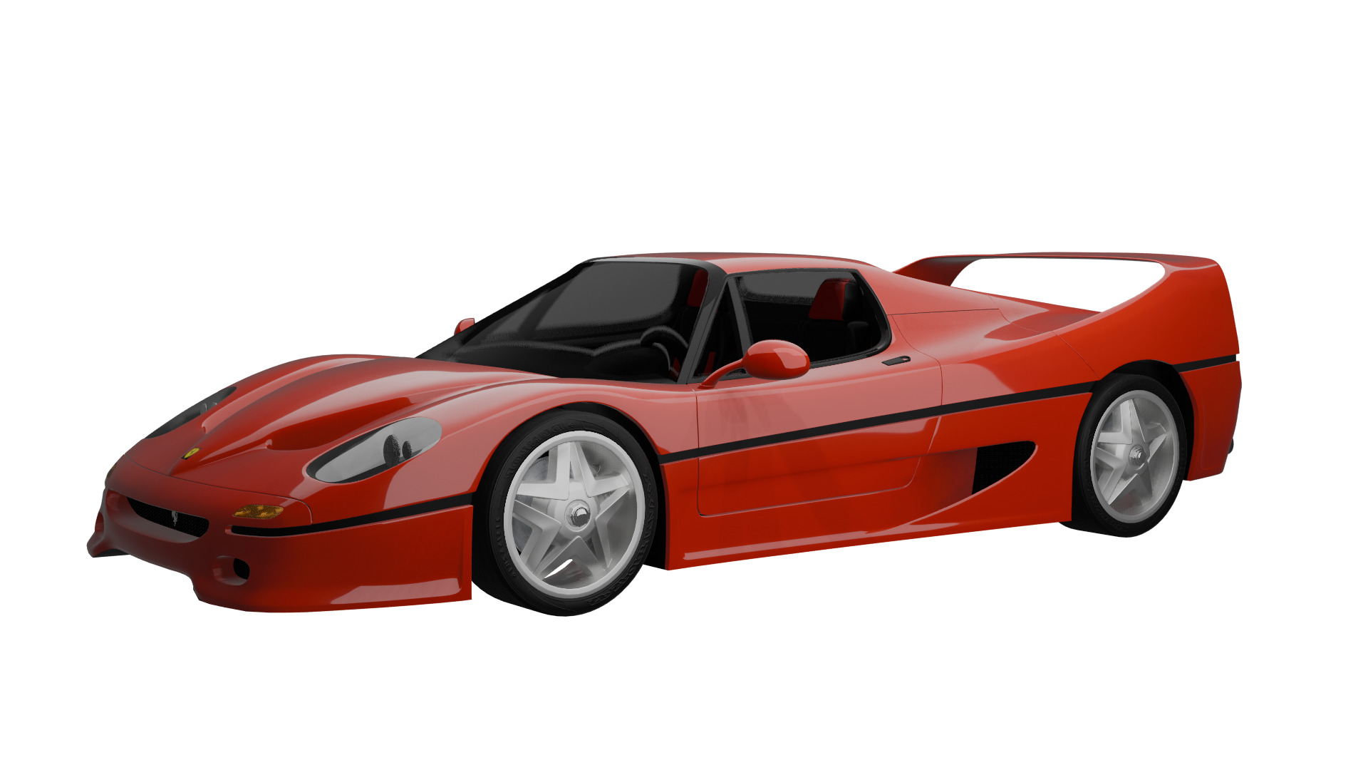 Frrari F50 1995 car 3D model_3
