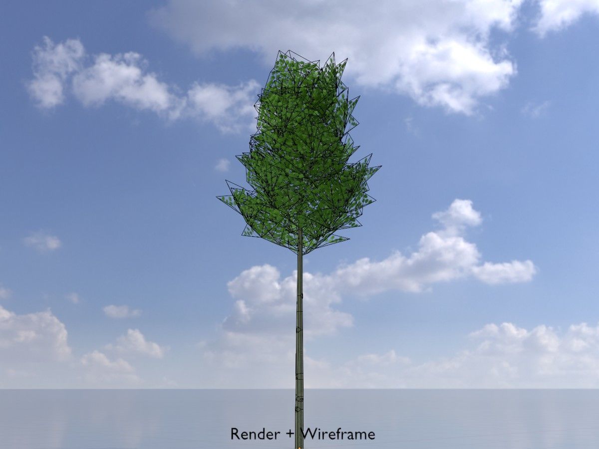 Alnus glutinosa tree summer Package 3D Model Collection_55