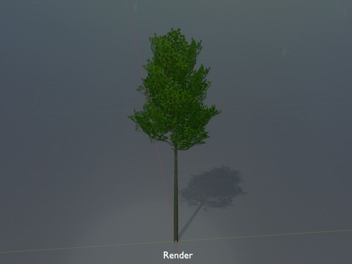 Alnus glutinosa tree summer Package 3D Model Collection_111