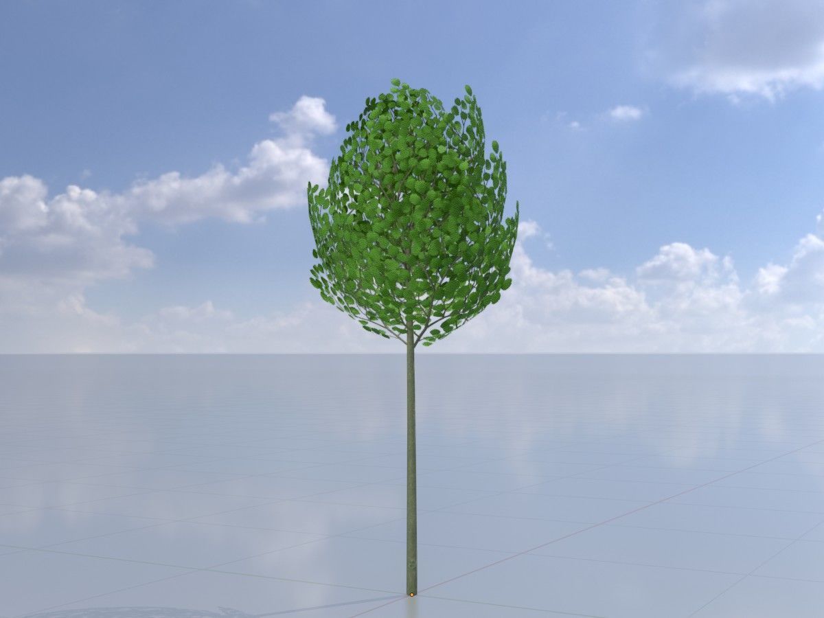 Alnus glutinosa tree summer Package 3D Model Collection_24