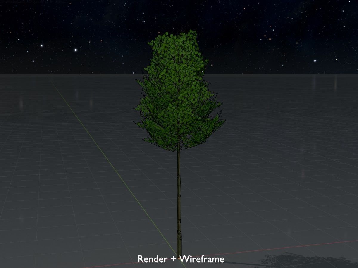 Alnus glutinosa tree summer Package 3D Model Collection_63