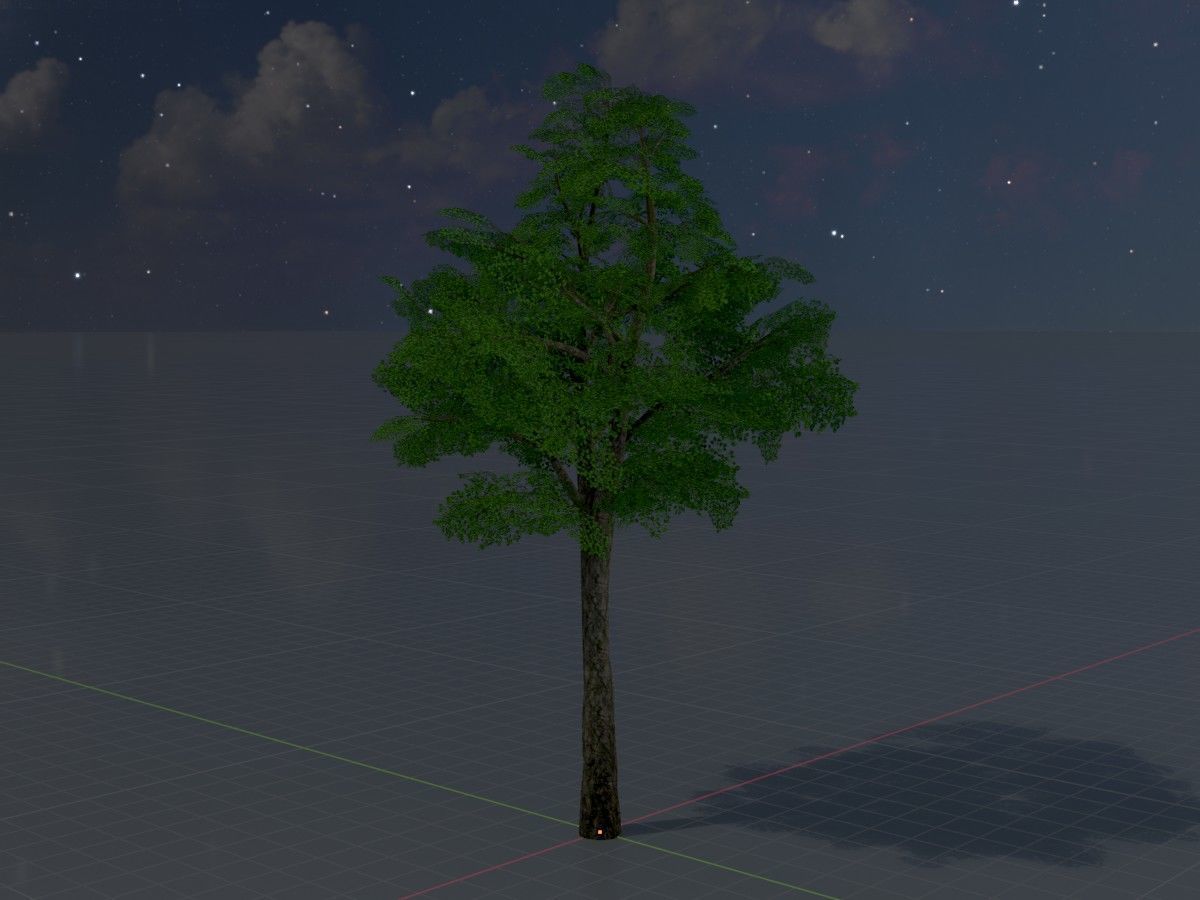 Alnus glutinosa tree summer Package 3D Model Collection_37