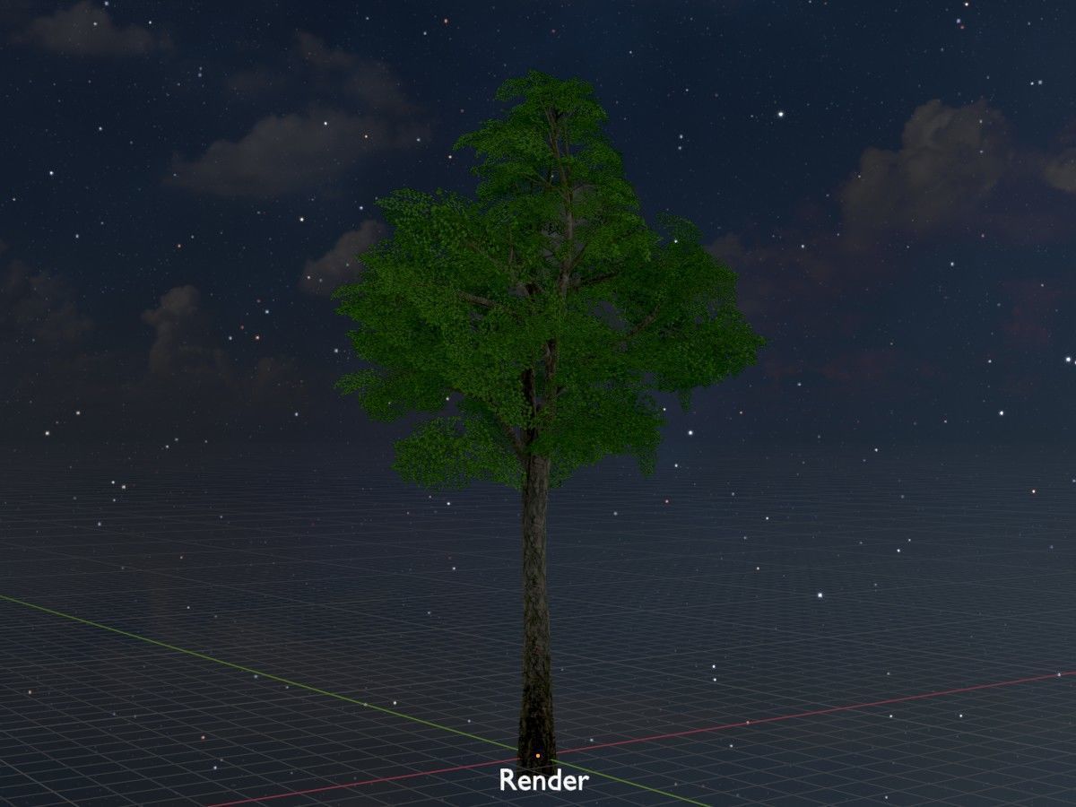 Alnus glutinosa tree summer Package 3D Model Collection_121