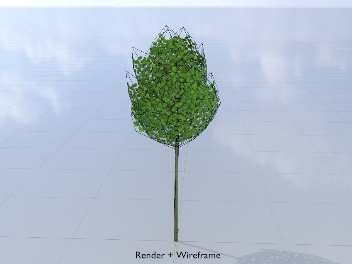 Alnus glutinosa tree summer Package 3D Model Collection_45