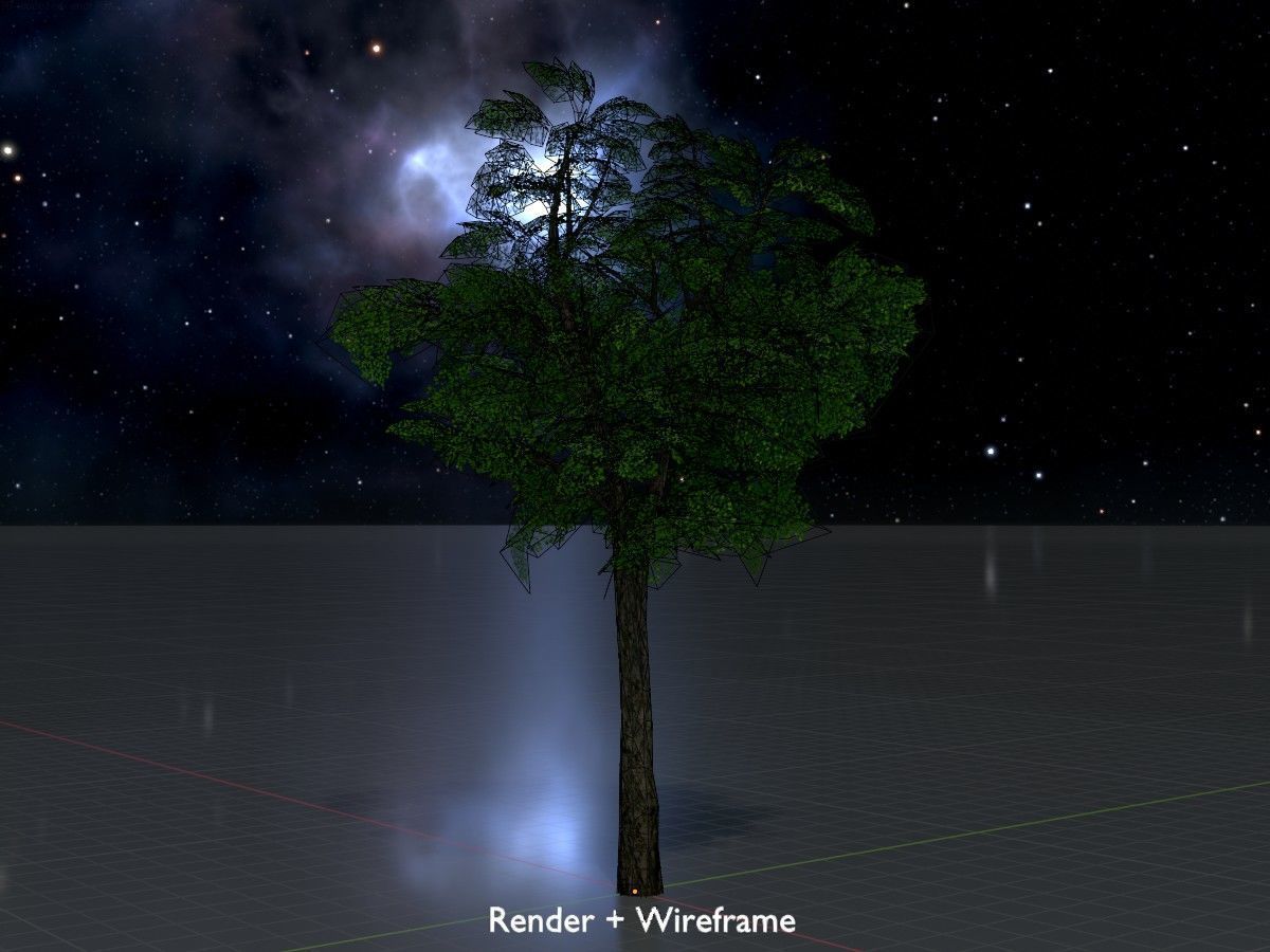 Alnus glutinosa tree summer Package 3D Model Collection_58