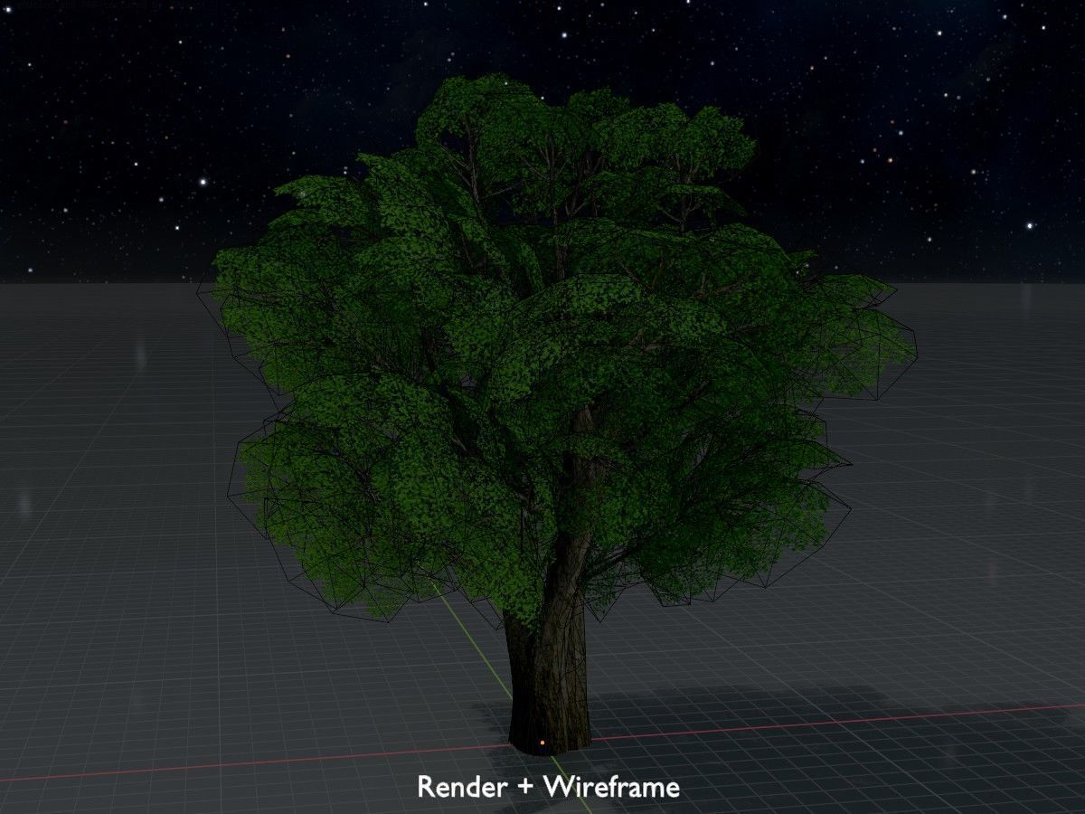 Alnus glutinosa tree summer Package 3D Model Collection_68