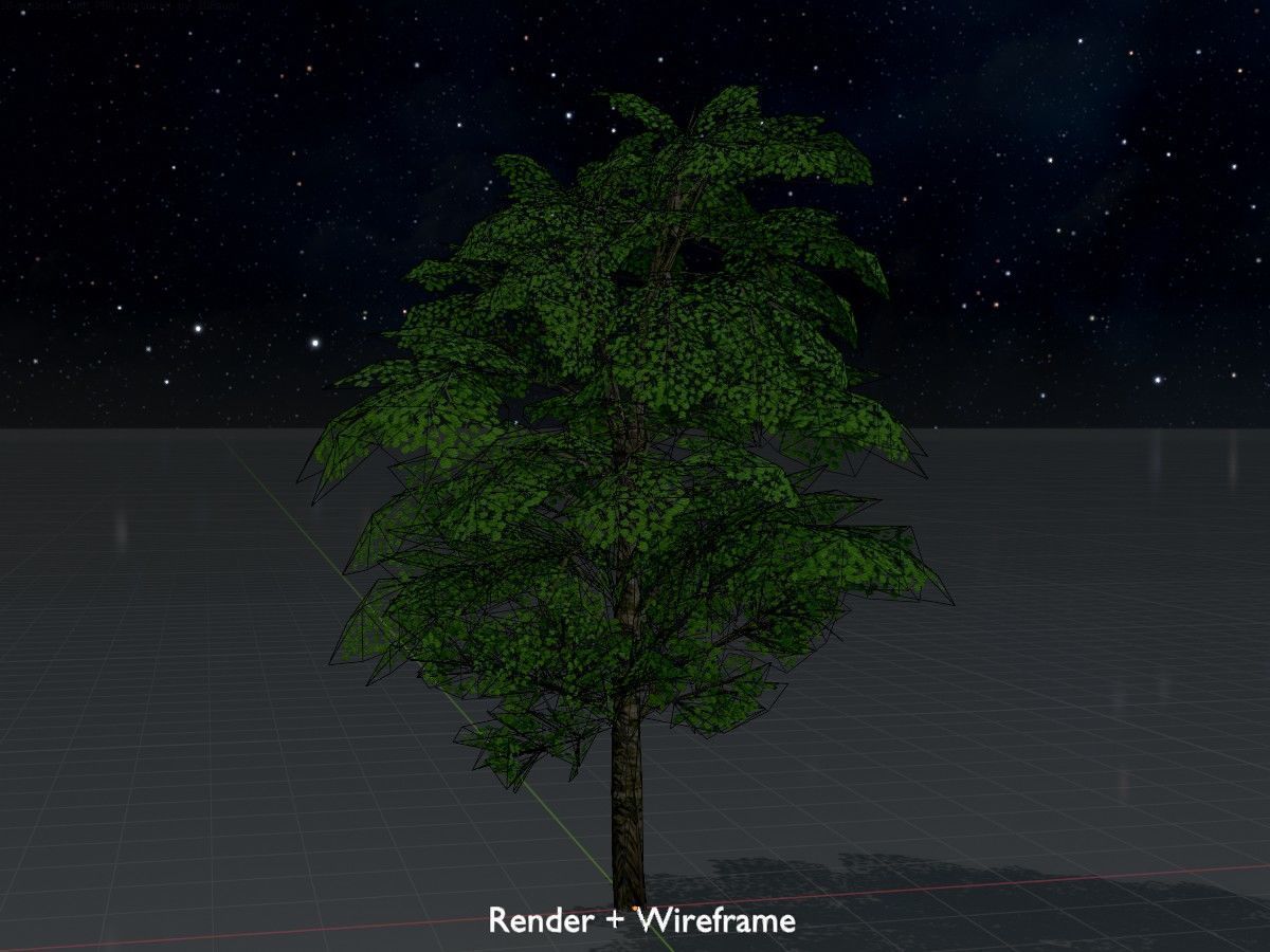 Alnus glutinosa tree summer Package 3D Model Collection_70