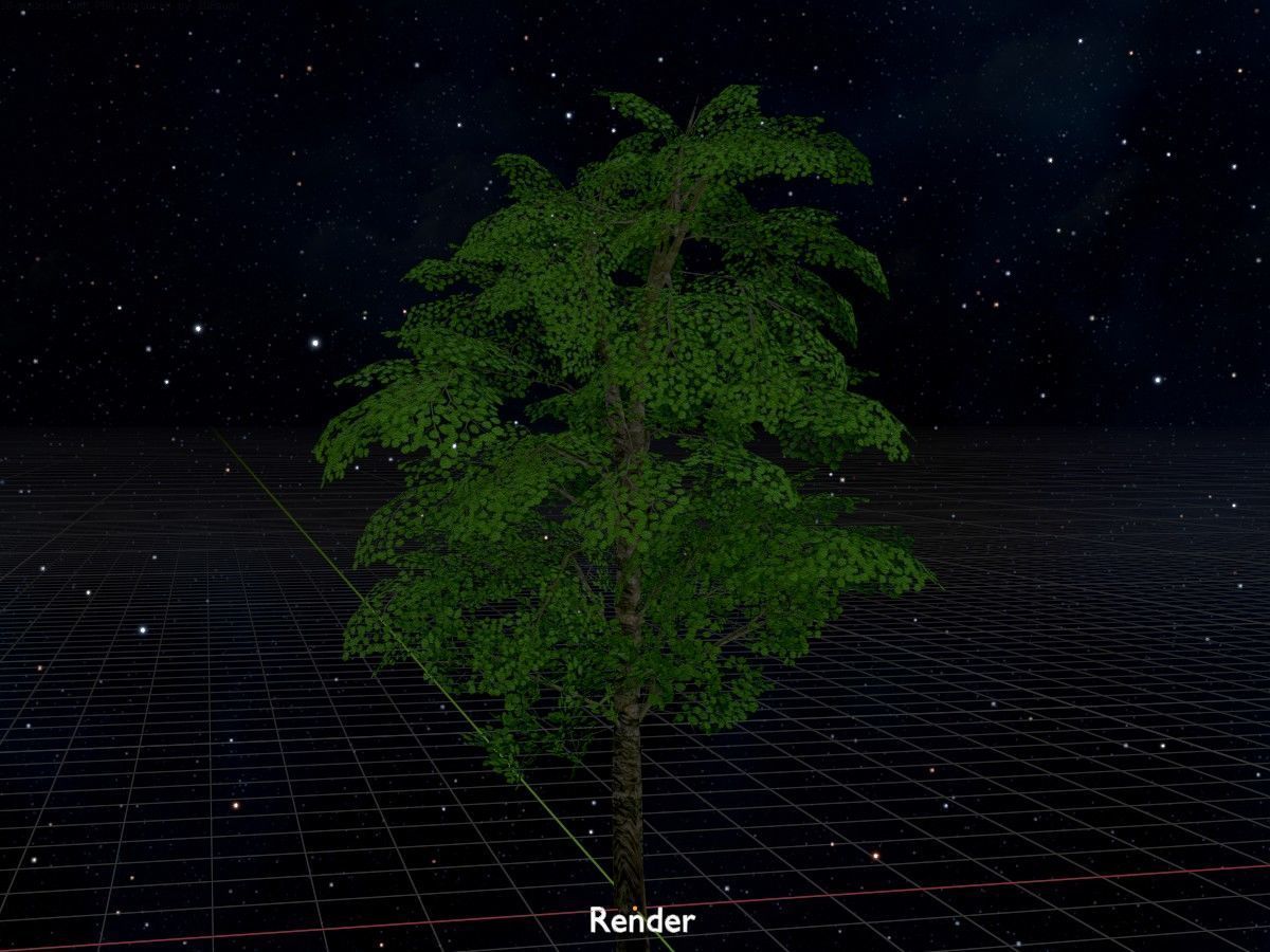 Alnus glutinosa tree summer Package 3D Model Collection_119