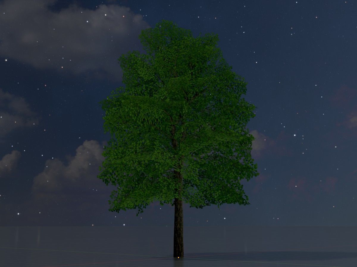 Alnus glutinosa tree summer Package 3D Model Collection_36