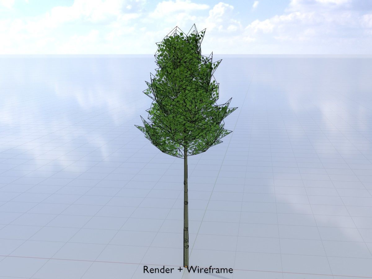 Alnus glutinosa tree summer Package 3D Model Collection_48