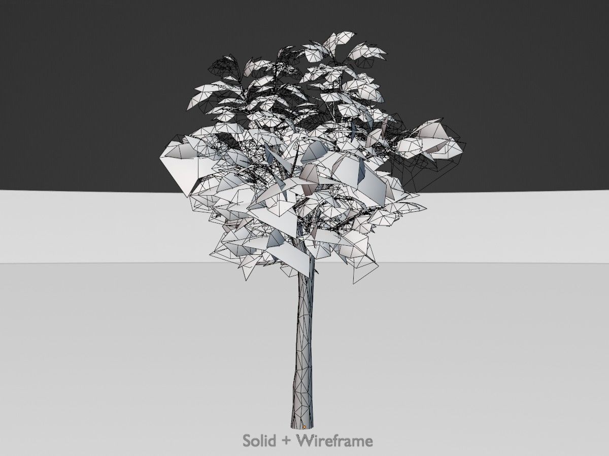 Alnus glutinosa tree summer Package 3D Model Collection_72