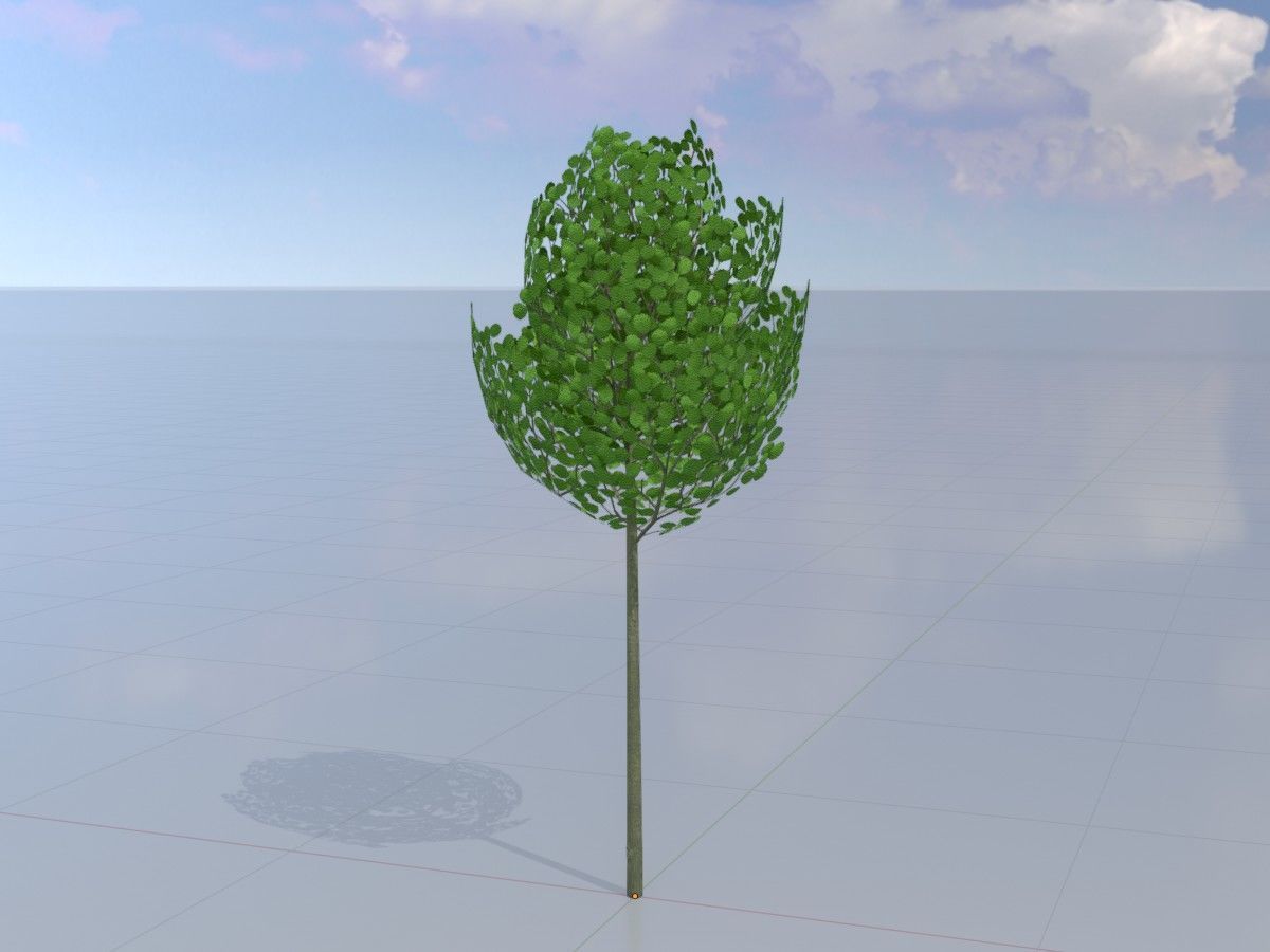 Alnus glutinosa tree summer Package 3D Model Collection_31