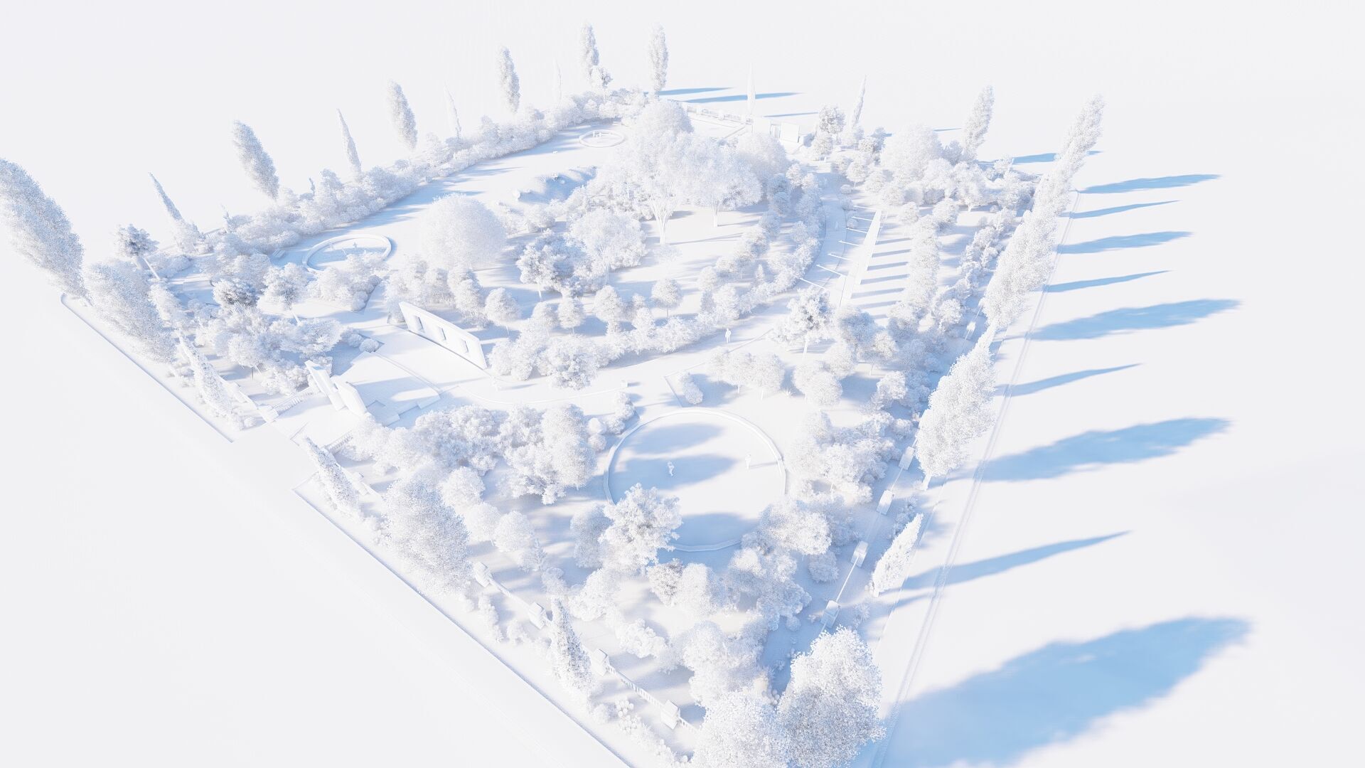 park-public park-Private Park Landscape 3D model_25