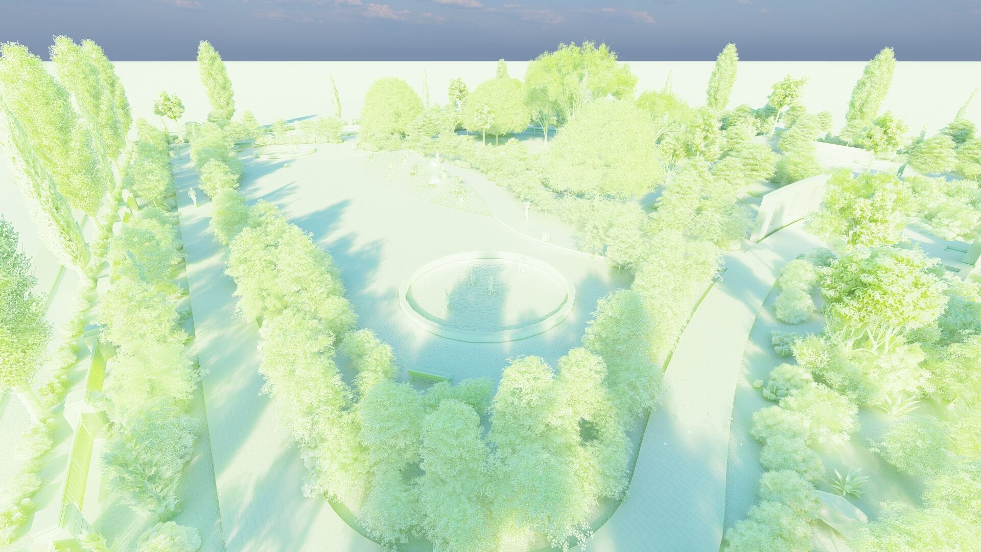 park-public park-Private Park Landscape 3D model_24