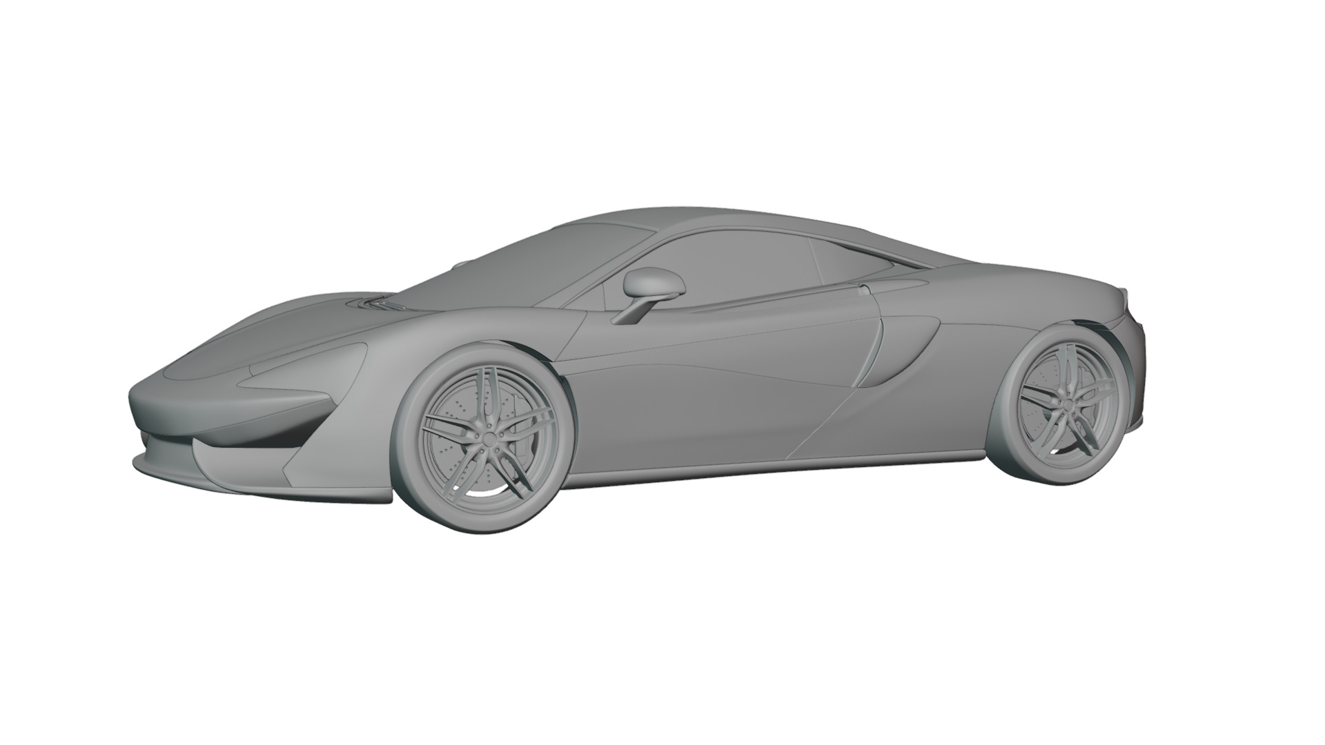 Mclaren sport car 3D model_8