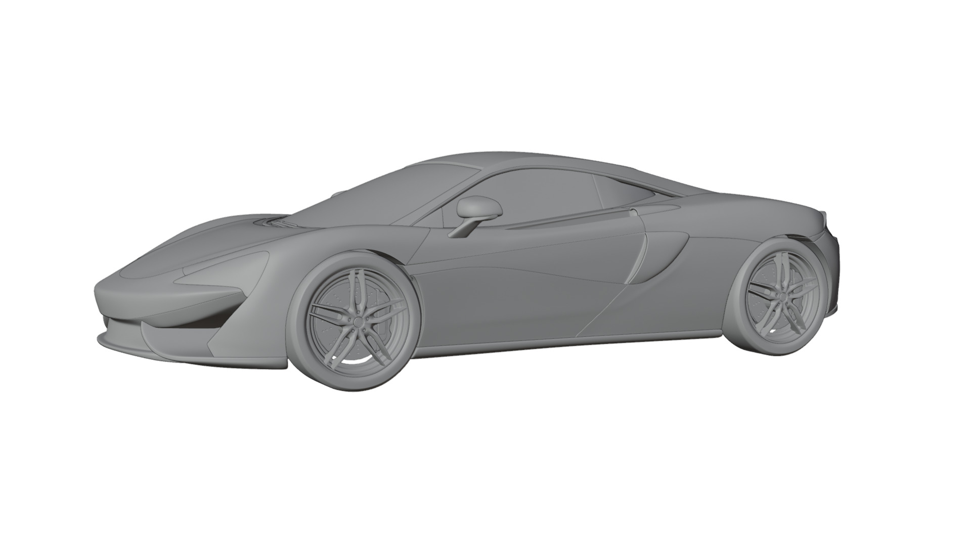 Mclaren sport car 3D model_7