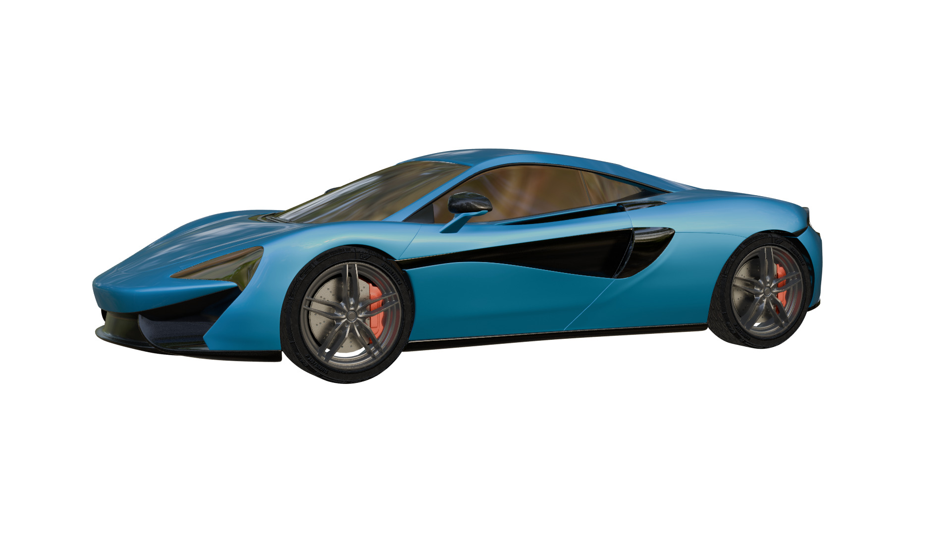 Mclaren sport car 3D model_6