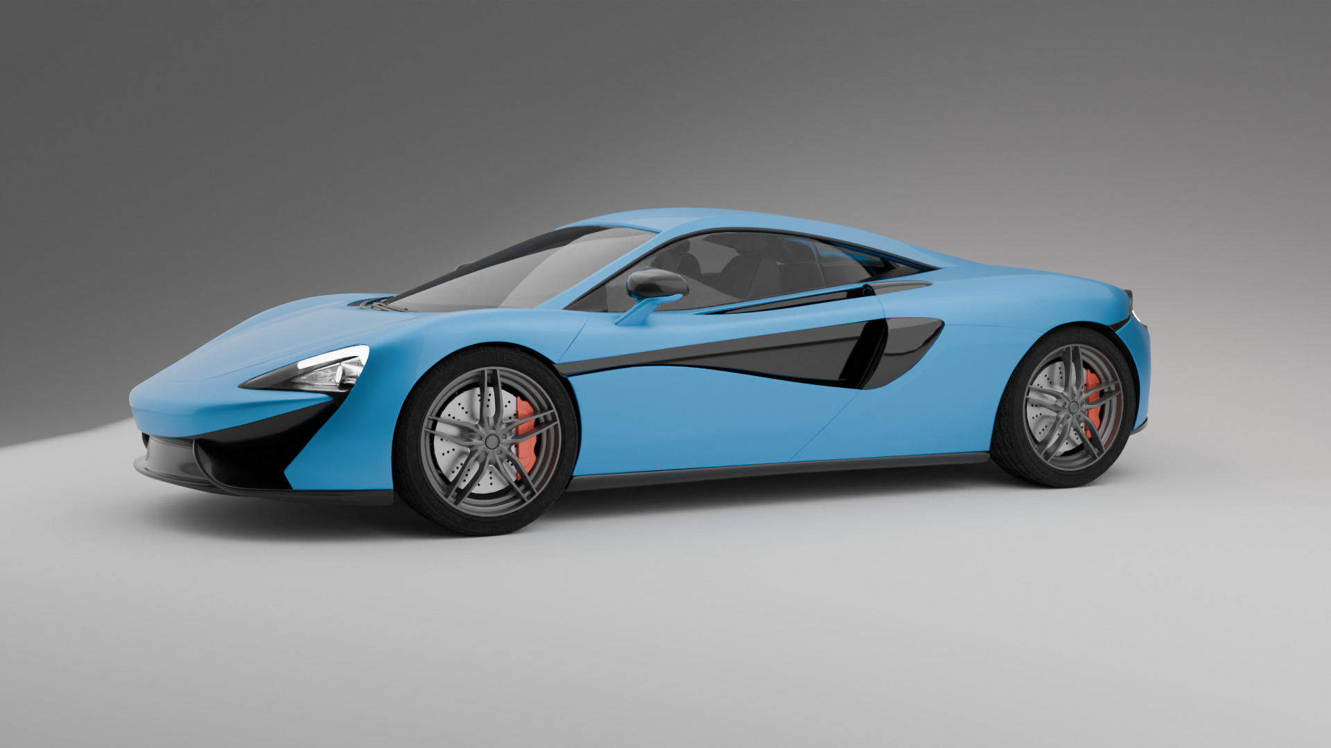 Mclaren sport car 3D model_2