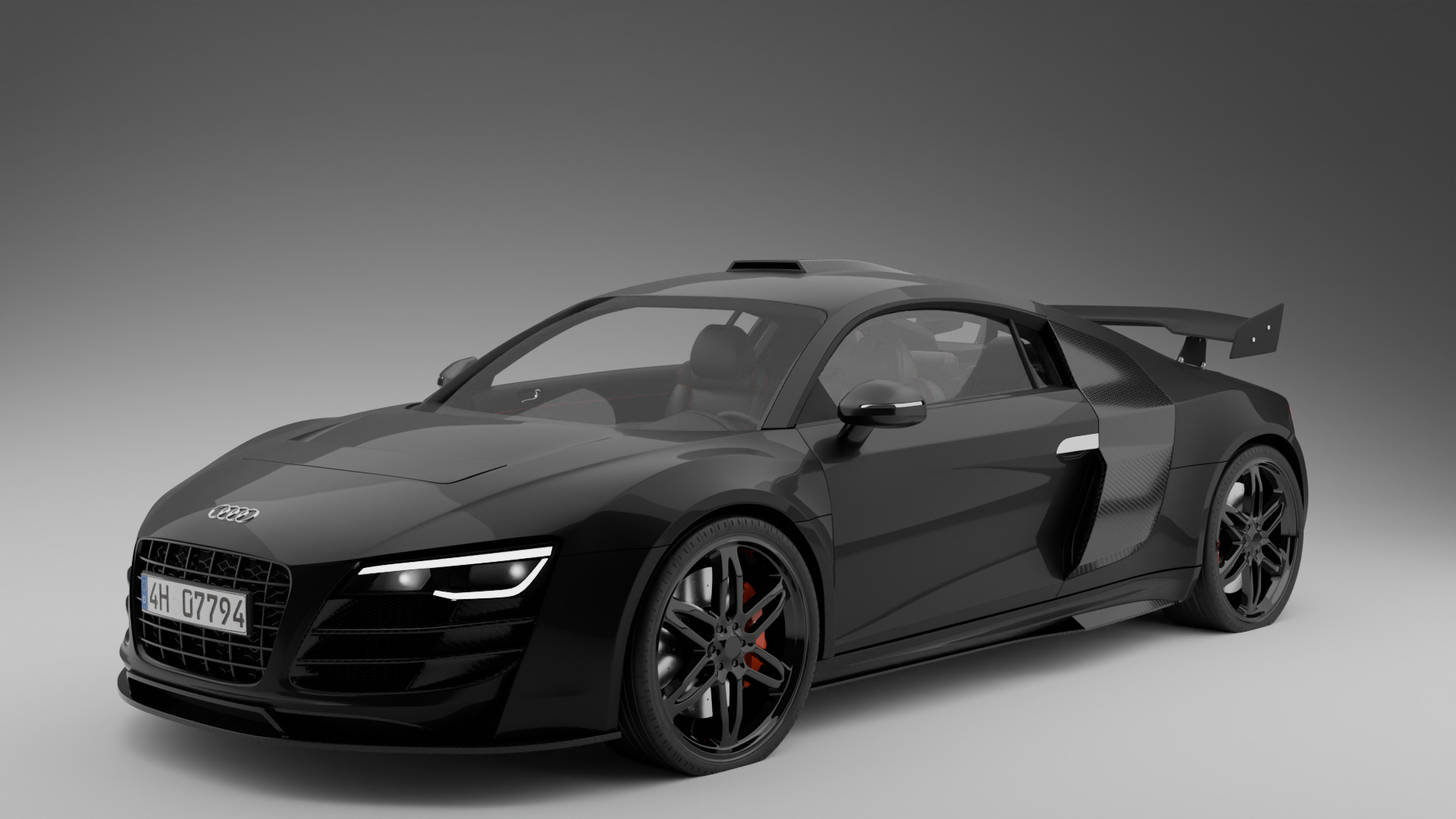 Audi R8 sport 3D model_2