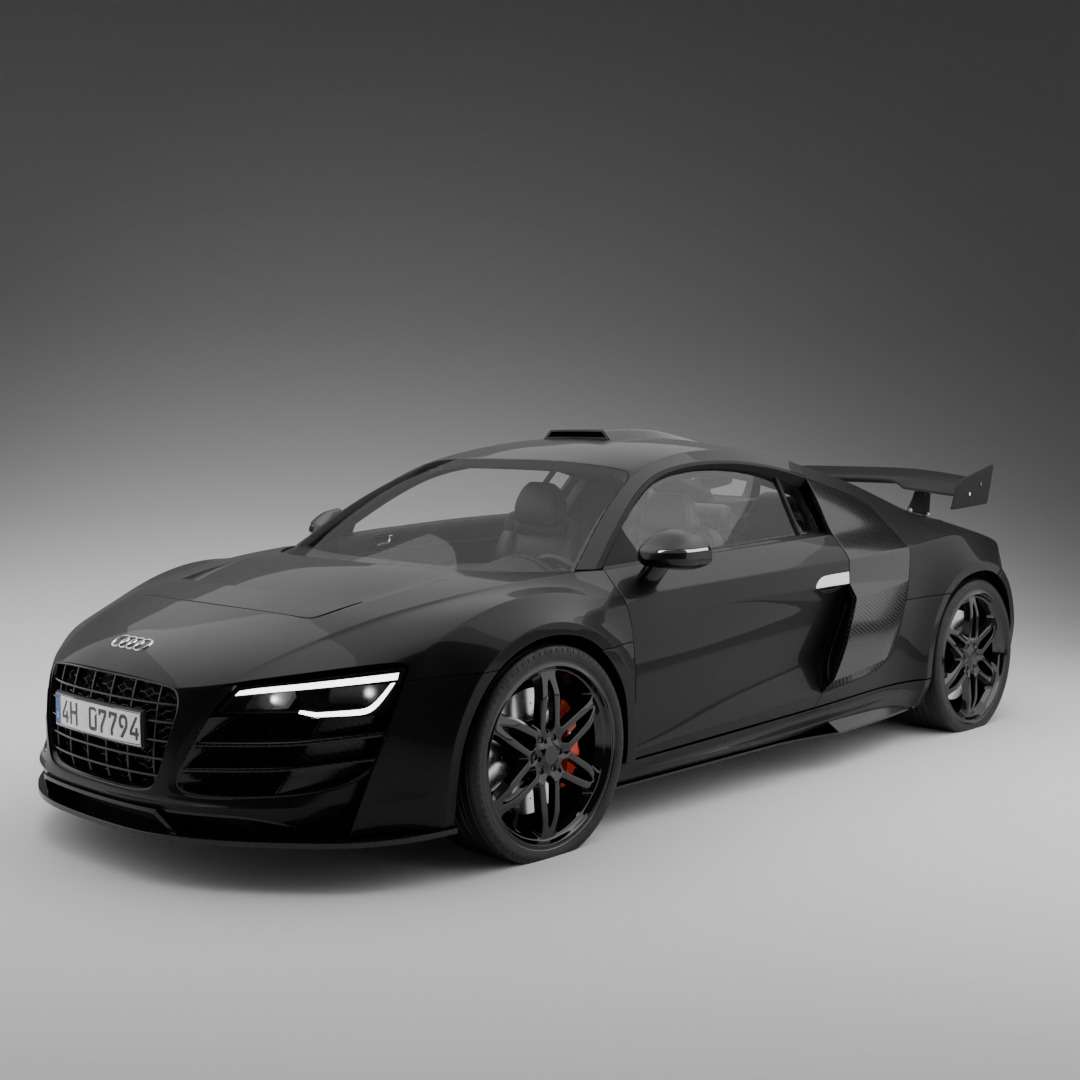 Audi R8 sport 3D model_1