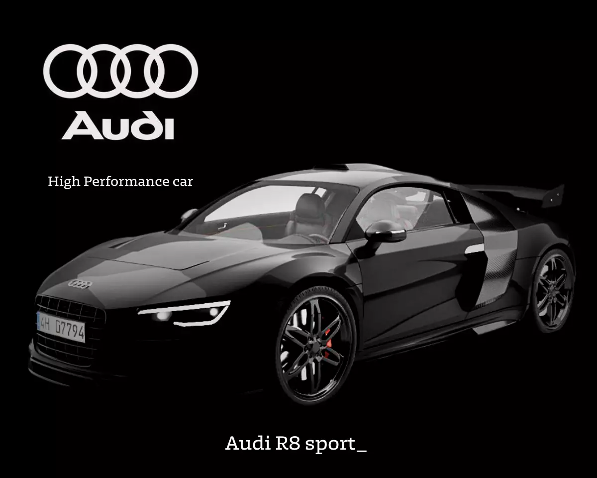 Audi R8 sport 3D model_0