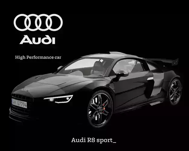 Audi R8 sport 3D model