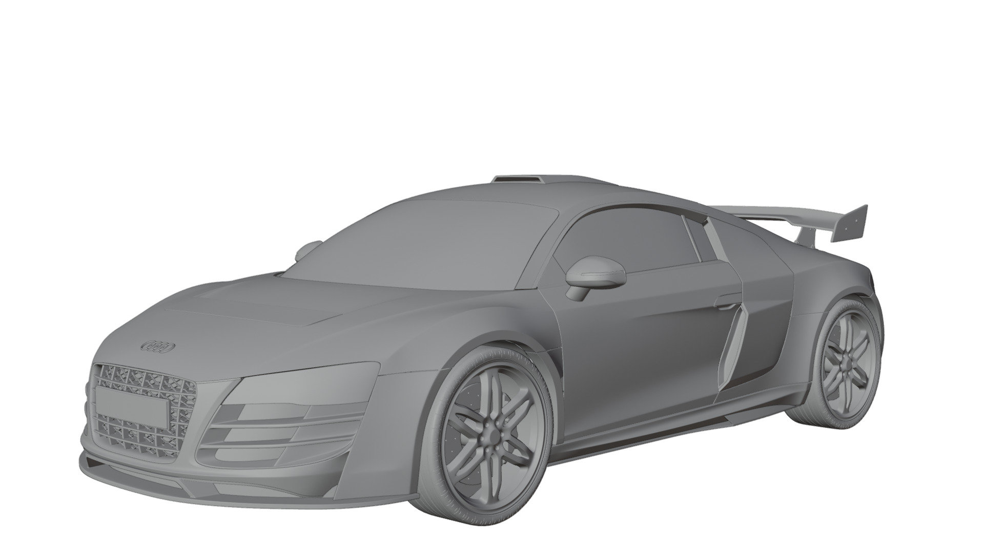 Audi R8 sport 3D model_7