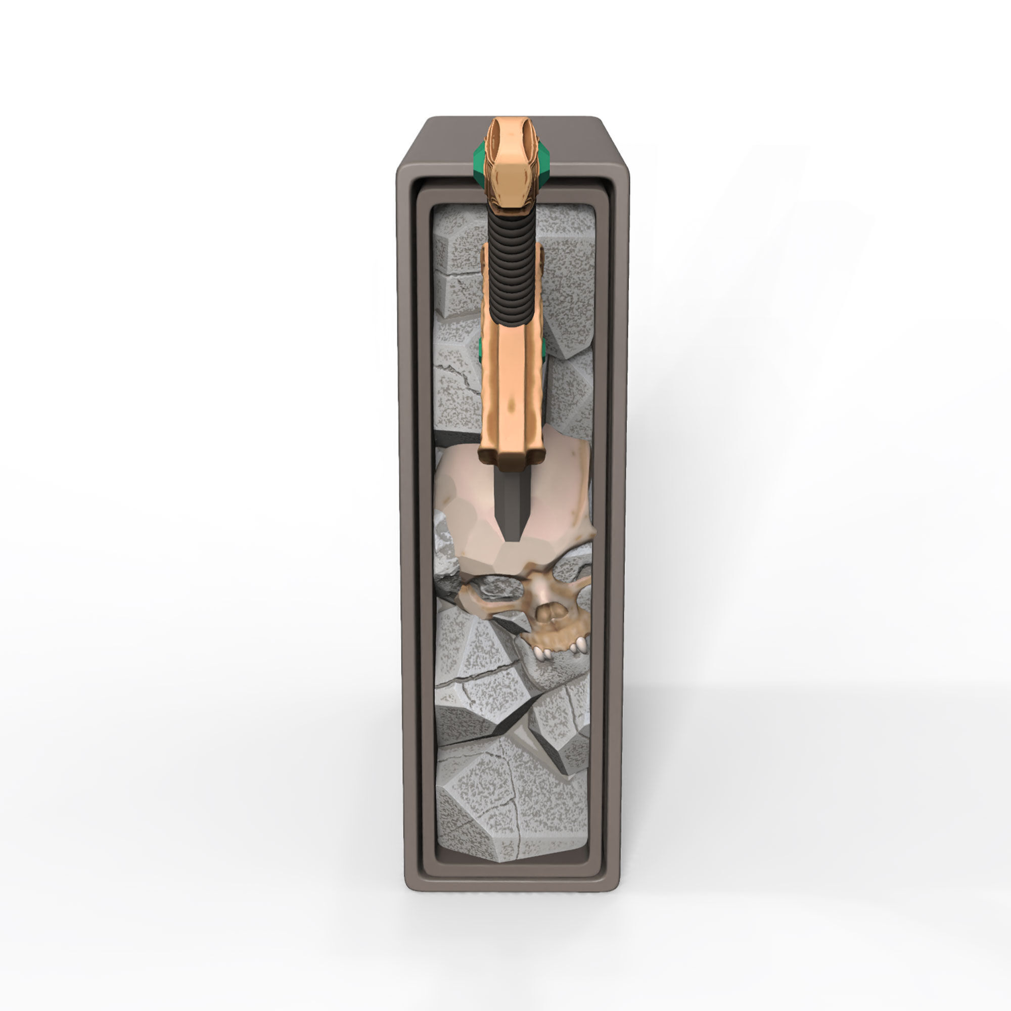 Book Nook Ends STL File Organizer Box for Bookworms Gift 3D print model_6