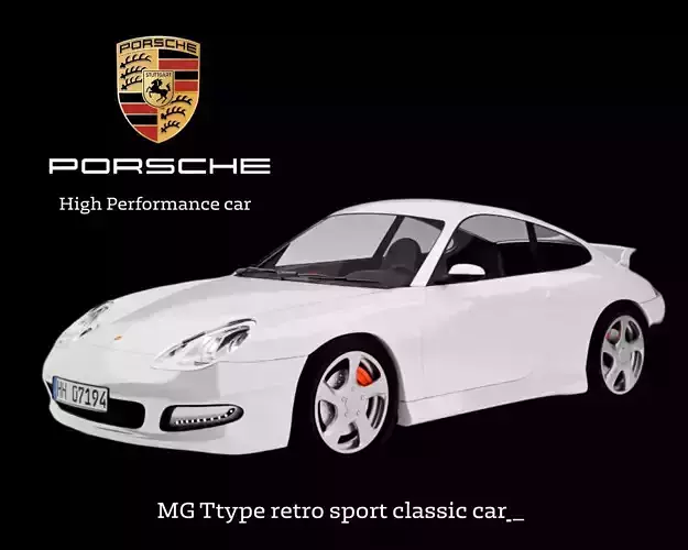 Porche 911 2024 car 3D model
