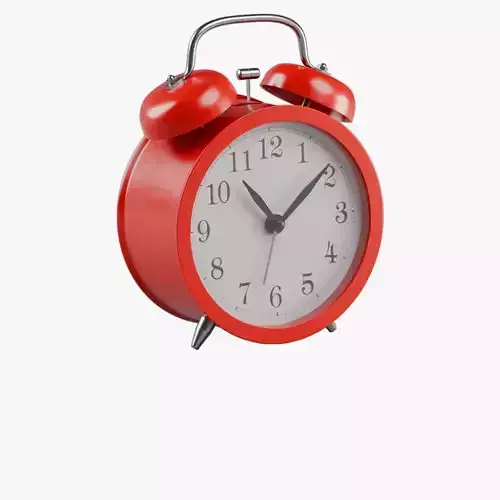 Retro alarm clock Red