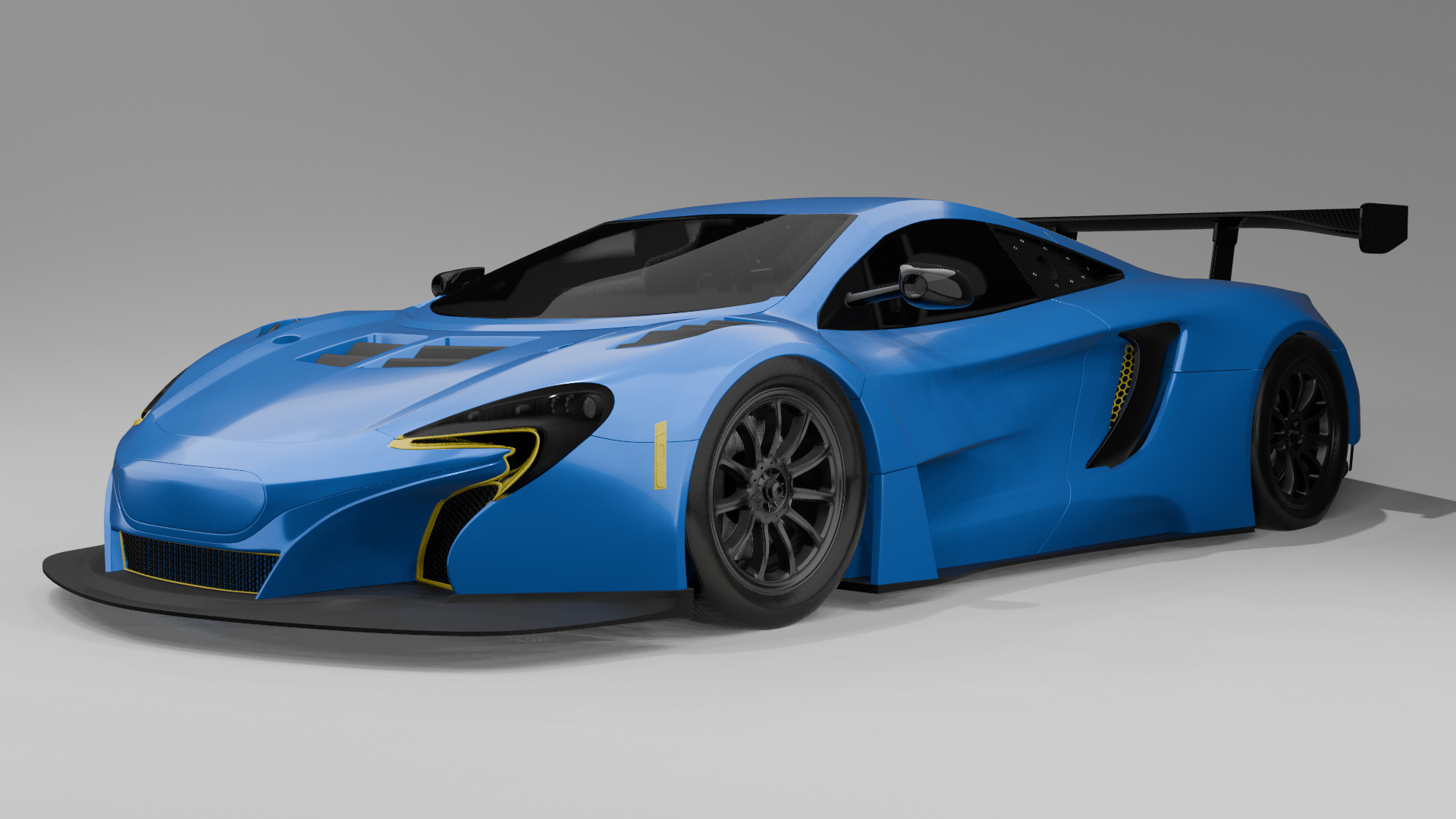 Mclaren P1 car 3D model_4