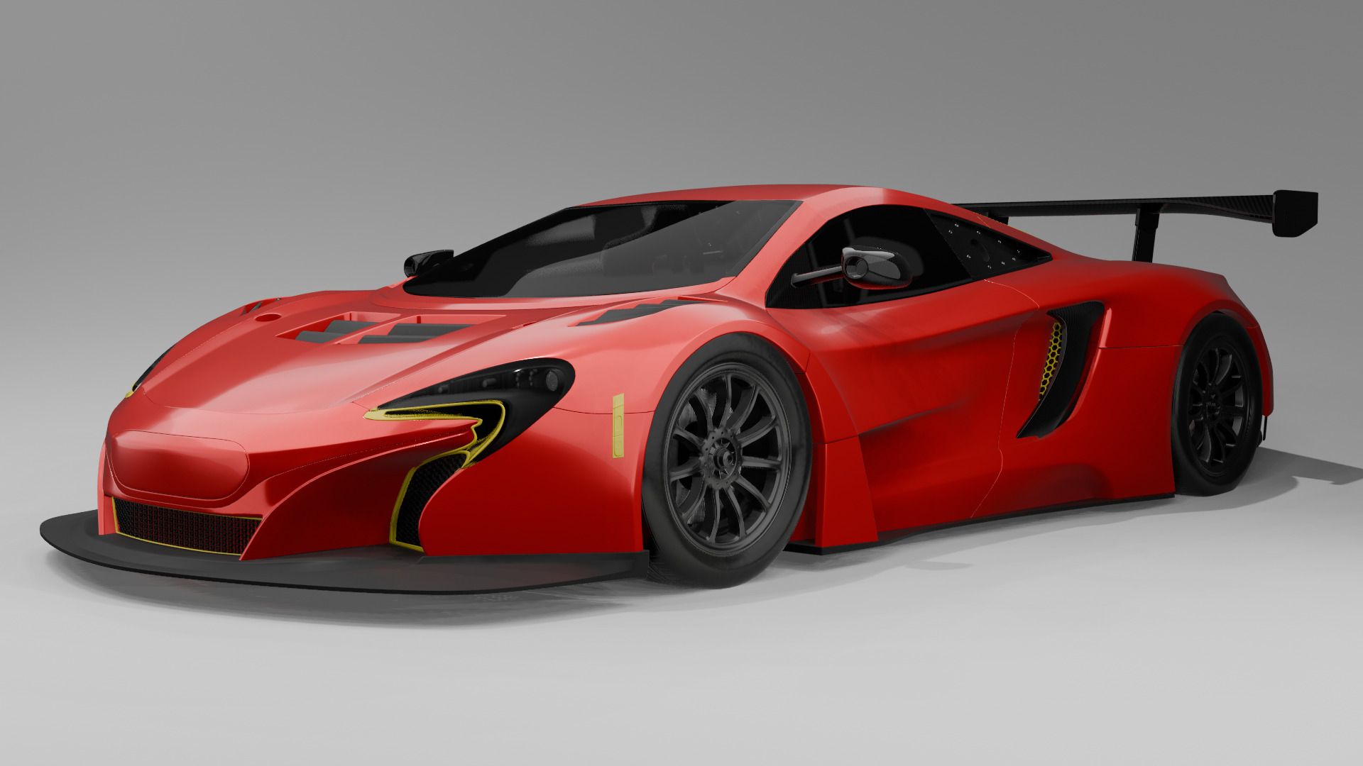 Mclaren P1 car 3D model_5