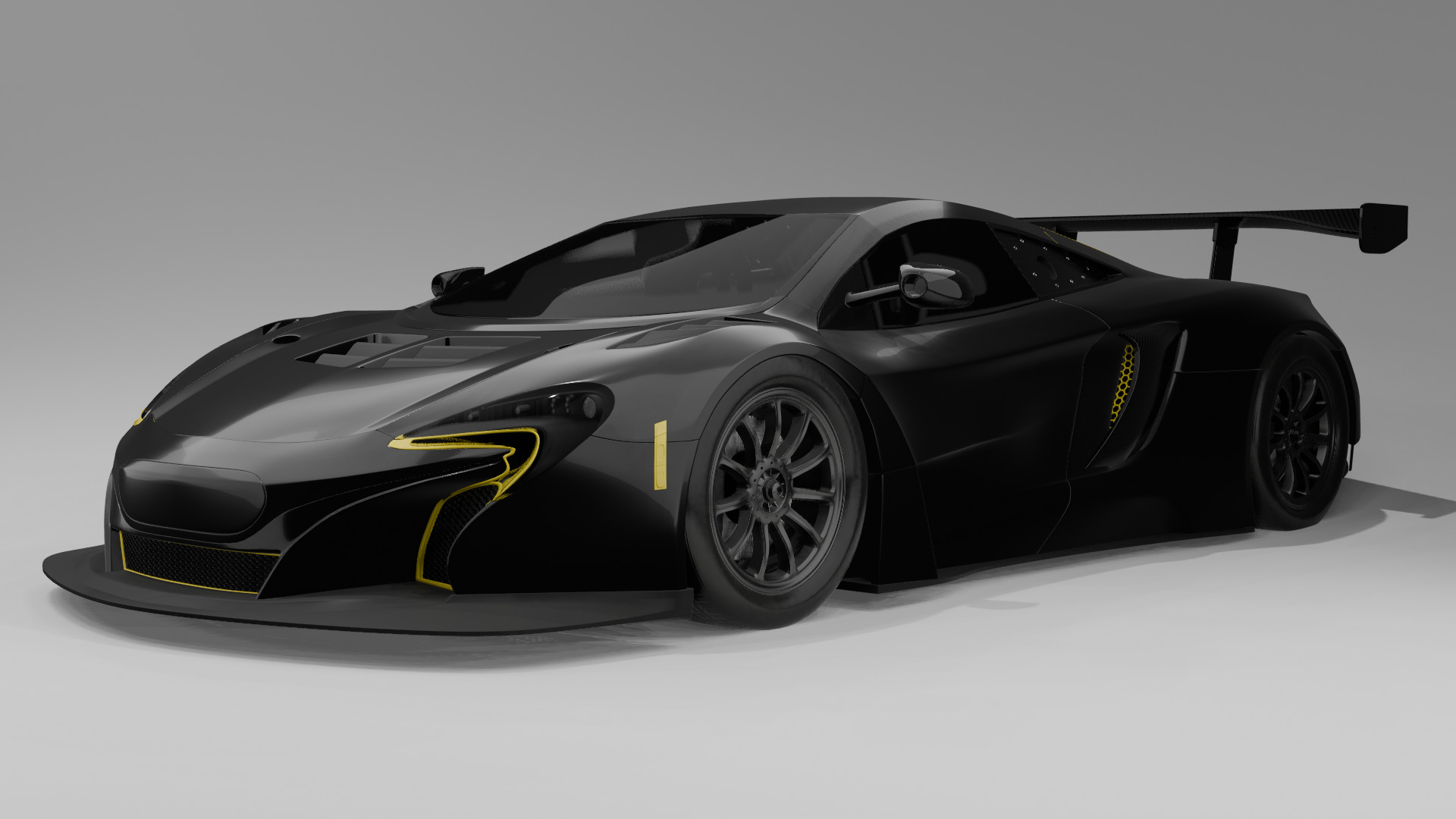 Mclaren P1 car 3D model_6